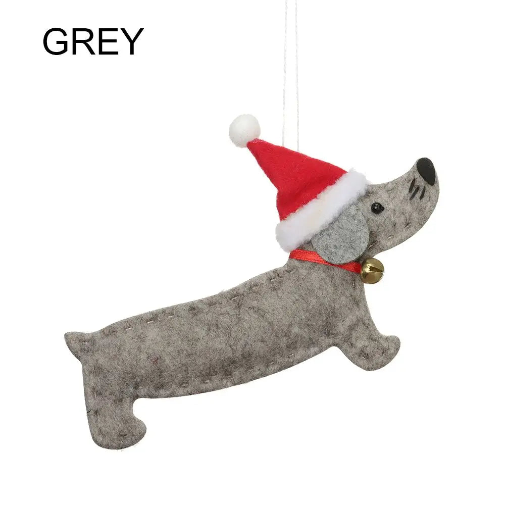 Gift Party Supplies Hang Decorations Ornaments Xmas Pendant Dachshund Dog Christmas Tree Accessories Good Vibrations