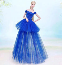 hot Wedding Dress for 30cm bjd Doll Princess Evening Party Clothes Wears Long Dress Outfit Set 30cm 1/6 clothes accessories Good Vibrations