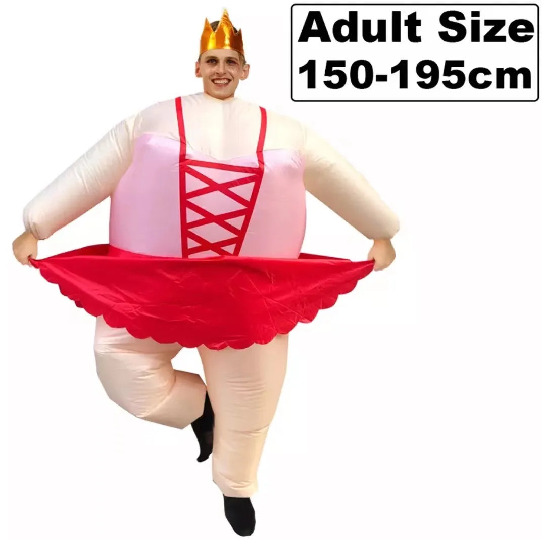 Halloween Costumes for Adult Men Women Cosplay Clown Anime Mascot Inflatable Costume Carnival Party Christmas Role Play Dress Good Vibrations