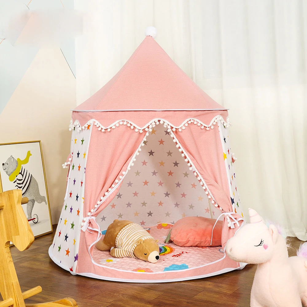 Hot Sale Children's Art Design Tent Playhouse for Both Boy and Girl to Play Indoor Baby Game in the Small House Castle Good Vibrations