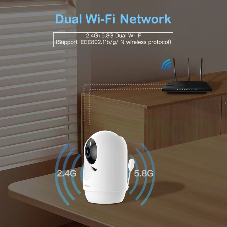 Y1-US WiFi Smart Baby Monitor Camera AI Human Motion Detection 2.4/5GHz Frequency for Home Security Fast Delivery US Warehouse Good Vibrations