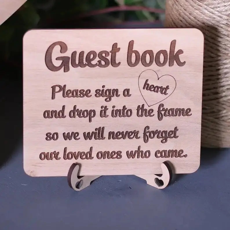 Personalized Wedding Guest Book - Gold Letter Sign Guest Book - Alternative Guest Book - Wedding Decorations Rustic - Guest Book Good Vibrations