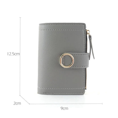 New Fashion Short Women's Wallet Zipper Card Holder Cute Female Coin Purse High Quality PU Wallets For Girls Good Vibrations