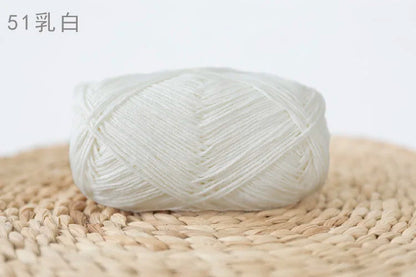 Factory Wholesale Recycled Baby Cotton Yarn 4 Strands of Milk Yarn Bag for Doll Clothes Hand-Knitted High Tenacity for Weaving Good Vibrations