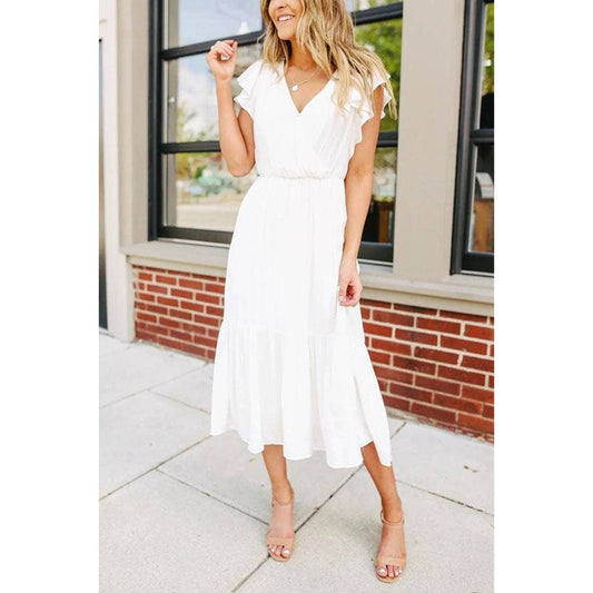 TD Modern Women Outfits Own Design Office Lady Style Crocheted High Low Knee-Length Dress for Any Season for Picnics Days Out Good Vibrations