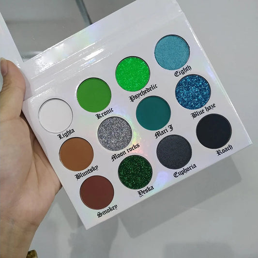 Wholesale Custom Vegan Eyeshadow Pallets Private Label Eye Shadow Palette Good Vibrations