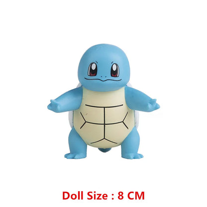 Pokemon 4-13Cm New Cartoons Movie Anime Figure Pikachu Mewtwo Charmander Blastoise Gurado Pet Action Model Toy Gifts Good Vibrations