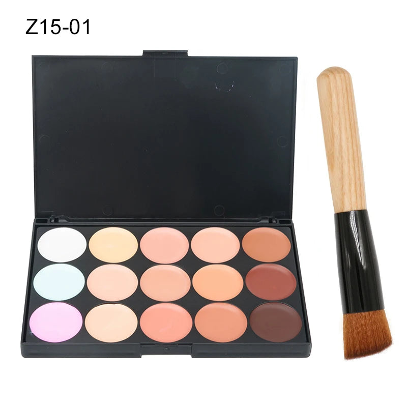 15 Colors Concealer Palettes Foundation Makeup Full Cover Contour Face Cream Base Primer Moisturizer Hide Blemish Good Vibrations