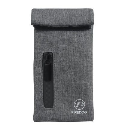 FIREDOG Smoking Smell Proof Pouch with Zipper, Carbon Lined PU Leather Herb Bag.