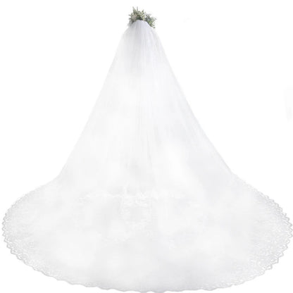 New Bridal Veil Belt Insert Comb Wedding Veil Long Lace Lace Wedding Veil Good Vibrations