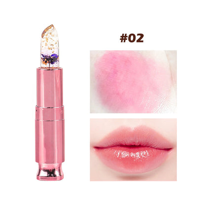 Transparent Long Lasting Moisturizing Flower Lip Stick Lip Care Makeup Cosmetic Jelly Lipsticks Lip Balm Good Vibrations