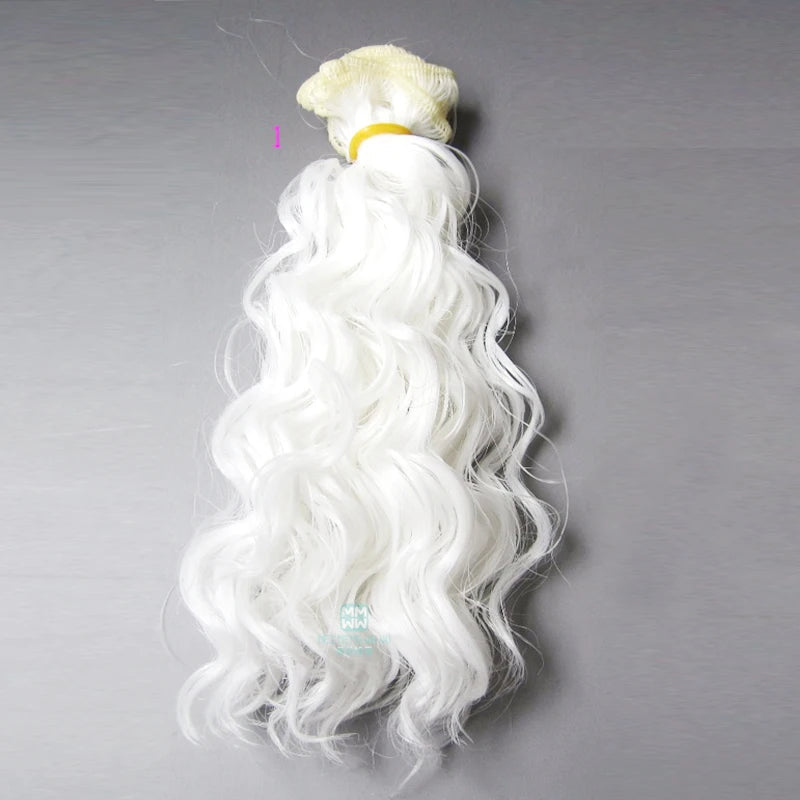 15cm & 25cm*100cm Wool rolls dolls wig for 1/3 1/4 1/6 BJD/SD Doll hair Accessories Good Vibrations