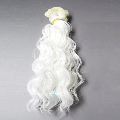 15cm & 25cm*100cm Wool rolls dolls wig for 1/3 1/4 1/6 BJD/SD Doll hair Accessories Good Vibrations