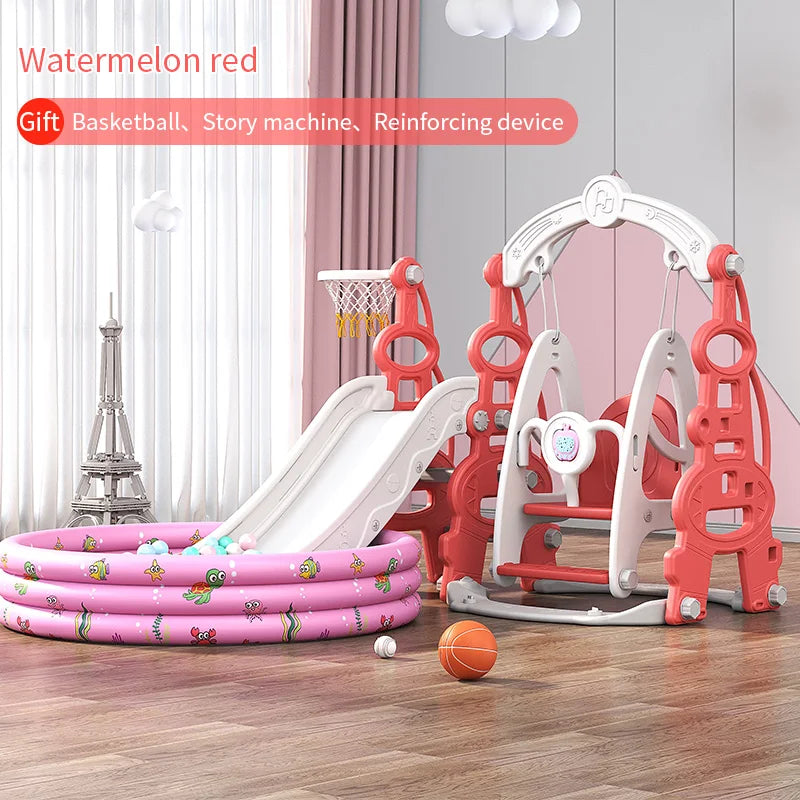 Hot Selling Indoor Playground Equipment HDPE/PE Material Sliding Slide Swing Set Playhouse Combination for Daycare Baby Play Good Vibrations