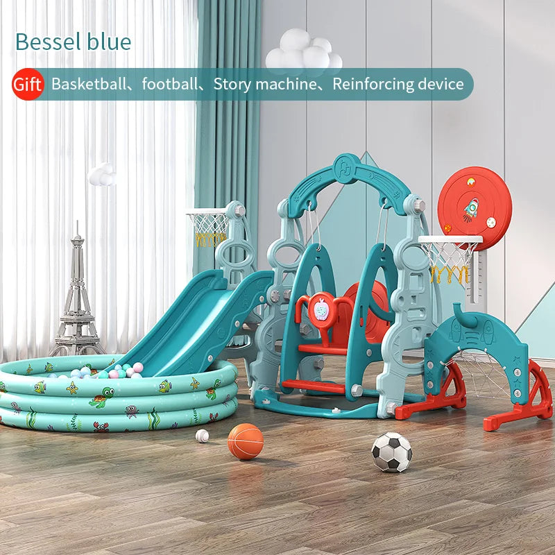 Hot Selling Indoor Playground Equipment HDPE/PE Material Sliding Slide Swing Set Playhouse Combination for Daycare Baby Play Good Vibrations
