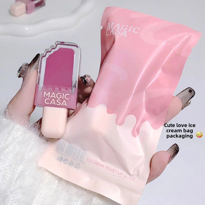 MAGIC CASA Beauty Makeup Ice Cream Glossy Lip Gloss Liquid Moisturizing Lip Oil Mirror Style Hot Item Good Vibrations