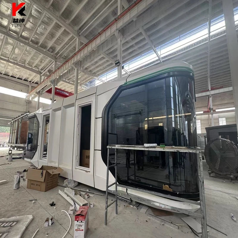 Prefab Vessel House Flat Pack Mobile Capsule Houses Ready Made House Home Steel Structure Homestay Detachable Space Capsule Good Vibrations