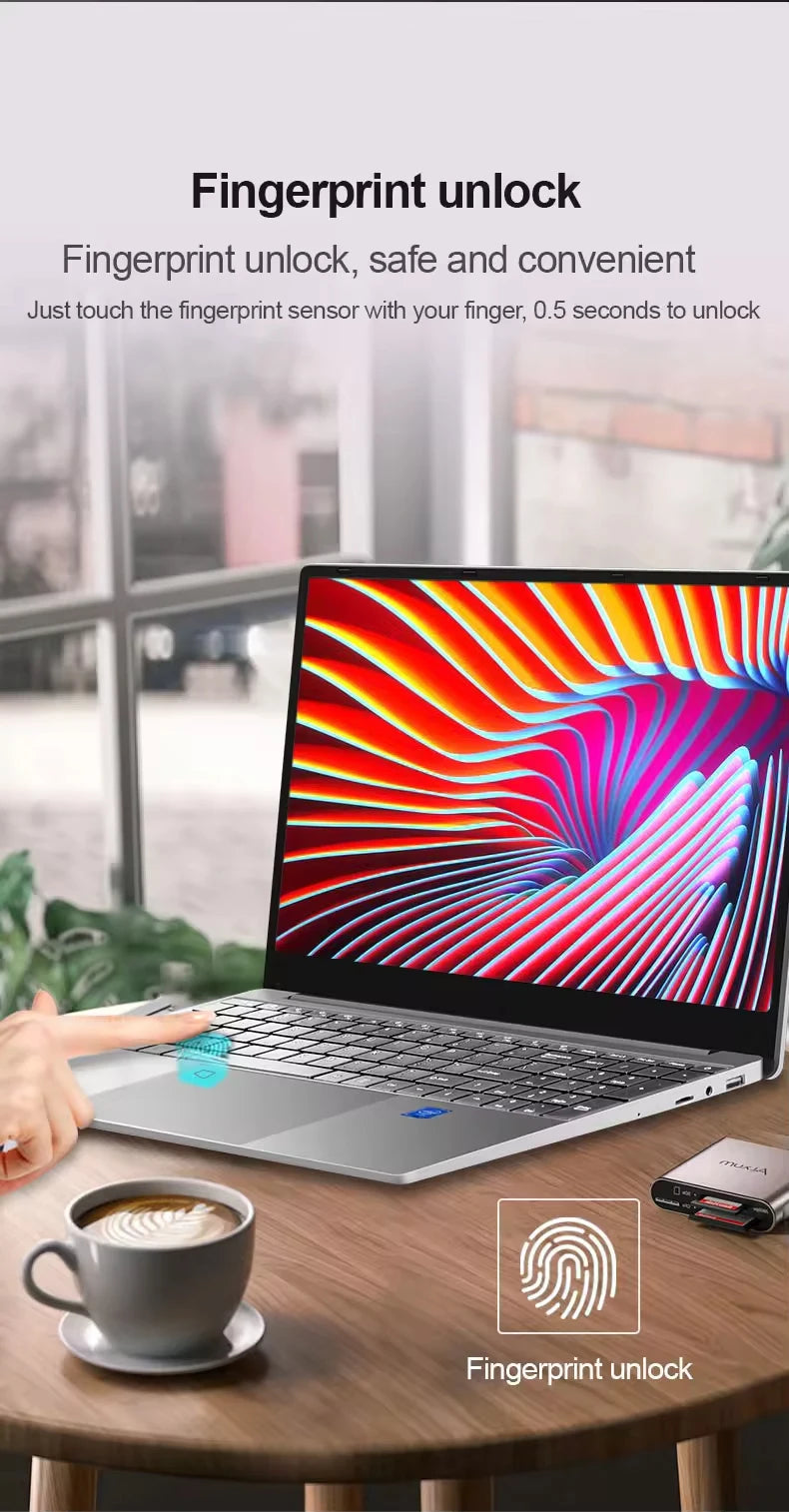 High Quality Laptops Intel N5095 Notebook PC 15.6 Inch 12GB RAM 256GB SSD 1920*1080P Personal&Home Computer Laptops Good Vibrations