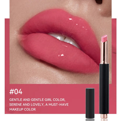 Custom Private Label Press Glossy Lip Stick Hydrating Moisturizing Plumping Vegan Non-drying Lipstick Nourishing Lip Stain Good Vibrations