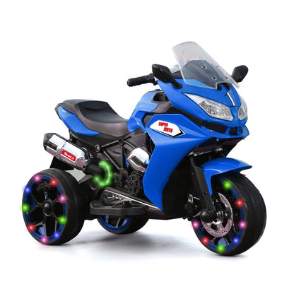 12V Kids Electric Scooter Girls Scooter Children Battery Motor Rechargeable 3 Wheels Electric Motorcycle with Light Wheels Good Vibrations