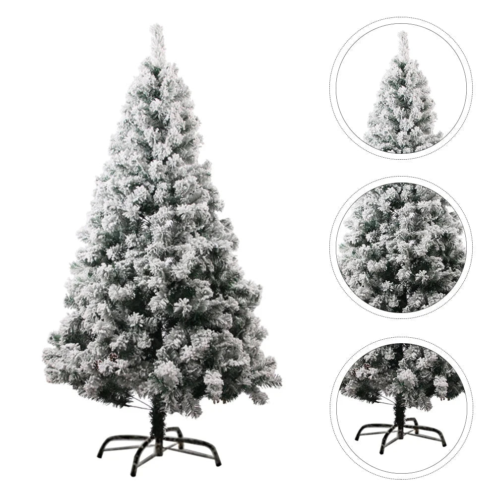 60cm Christmas tree white flocking snowflake Christmas tree decoration ornaments desktop decoration shopping mall party supplies Good Vibrations