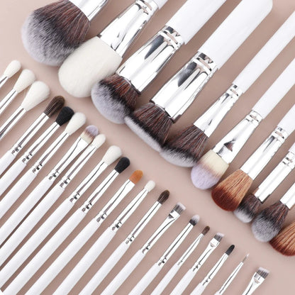 HMU White Woold Handle High Quality Professional 12pcs/20pcs Makeup Blending Eye Shadow Makeup Brush Set Good Vibrations