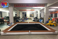 Hot Sales Portable Inflatable Floating Ocean Sea Swimming Pool With Anti Jellyfish Net/ Inflatable Yacht Pool for Sale Good Vibrations