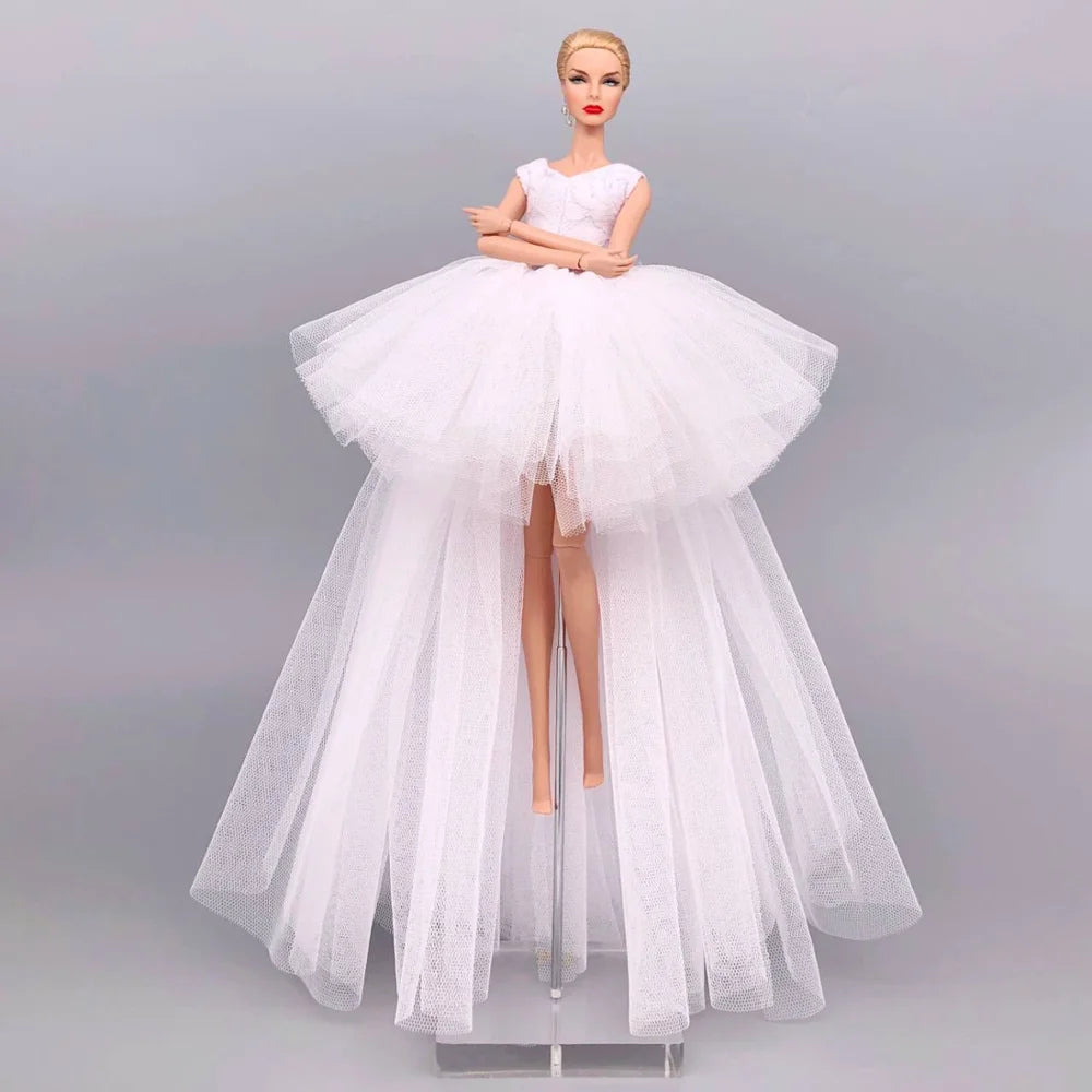 fashion for barbie elegant lady wedding dress for 30cm doll clothes princesa for bjd 1/6 dress long dress accessories Good Vibrations