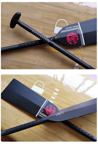Kingpaddle Small watershed carbon fiber dragon boat paddle S12 Dragon boat paddle plastic buckle telescopic dragon boat paddle Good Vibrations