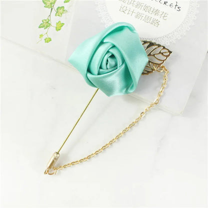 YO CHO Groom Boutonniere Corsage Pins Wedding Silk Flower Groomsman Boutonnieres Buttonhole Wedding Flowers Marriage Accessories Good Vibrations