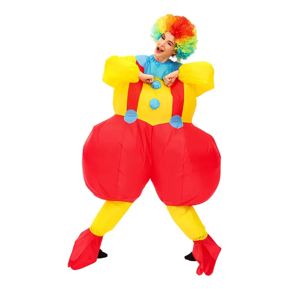 Halloween Costumes for Adult Men Women Cosplay Clown Anime Mascot Inflatable Costume Carnival Party Christmas Role Play Dress Good Vibrations
