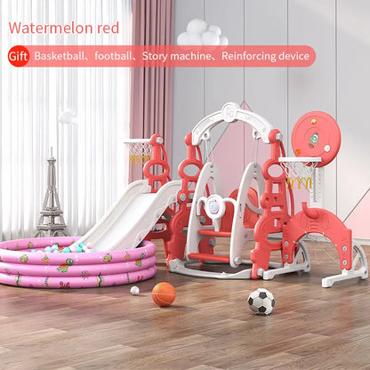 Hot Selling Indoor Playground Equipment HDPE/PE Material Sliding Slide Swing Set Playhouse Combination for Daycare Baby Play Good Vibrations