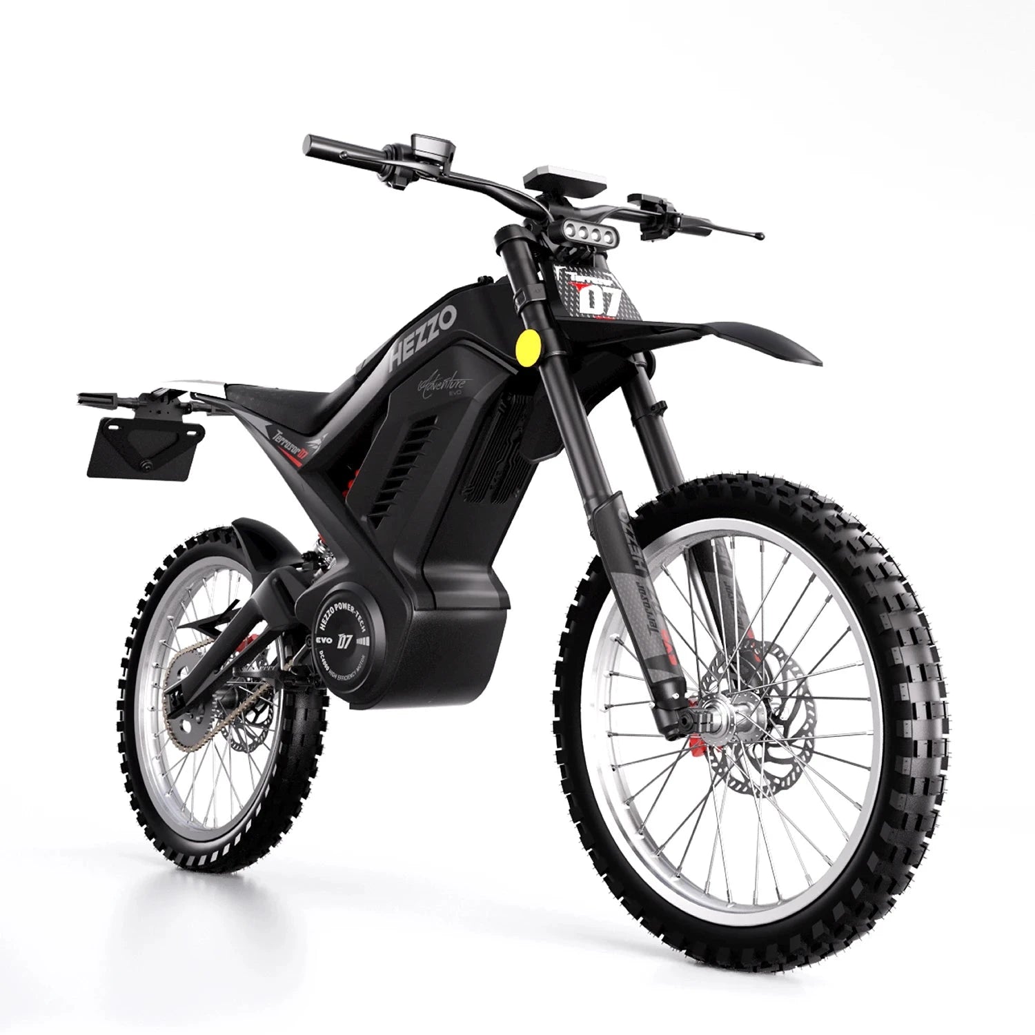 HEZZO D7 72V 8000W 35Ah 389Nm High Quality Off-road Hydraulic Disc Brake Lithium Battery Electric Bike  EU, UK, US Warehouses Good Vibrations