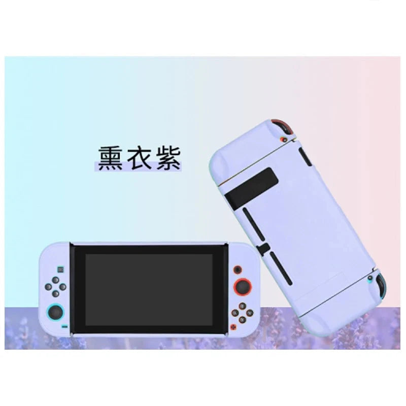 Kawaii Nintend Switch Pink Case Protective Hard Case Shell for Nintendos Switch Console JoyCon Colorful Back Cover Detachable Good Vibrations