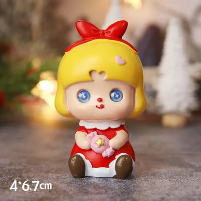 Christmas Cake Toppers Resin Santa Claus Cake Decor Xmas Tree Cupcake Dec Merry Christmas Decor For Home Happy new Year Gifts Good Vibrations