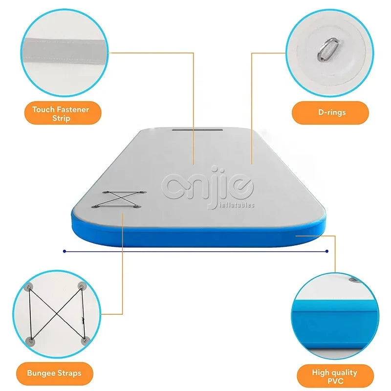 Jet Ski Pier Float Deck Inflatable Pier Platform Line Stitching Inflatable Yacht Pier Floating Good Vibrations