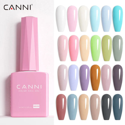 2025 Newest CANNI 9ml Nail Art Hema Free Gel Polish for Nails French Tip Manicure Gel Varnish Enamel Lacquer UV LED Nail Good Vibrations