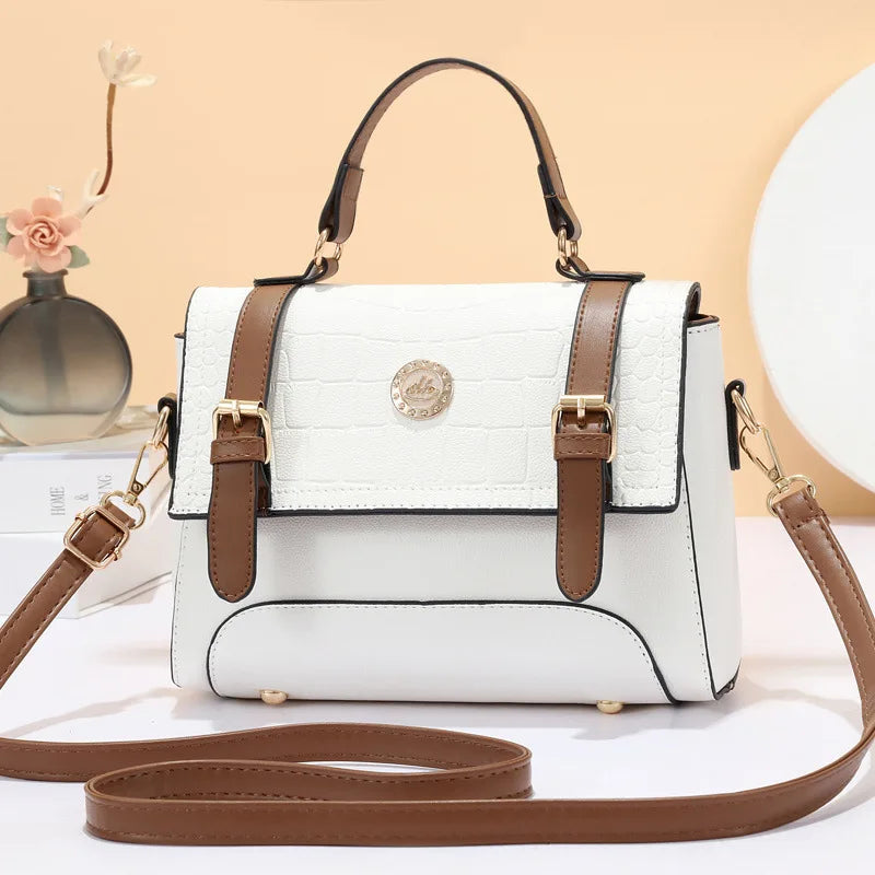 New Academic Style Leisure Time Soft Leather Fashion Trend Luxury Handbags Shoulder Bag Women's Messenger Bags Good Vibrations