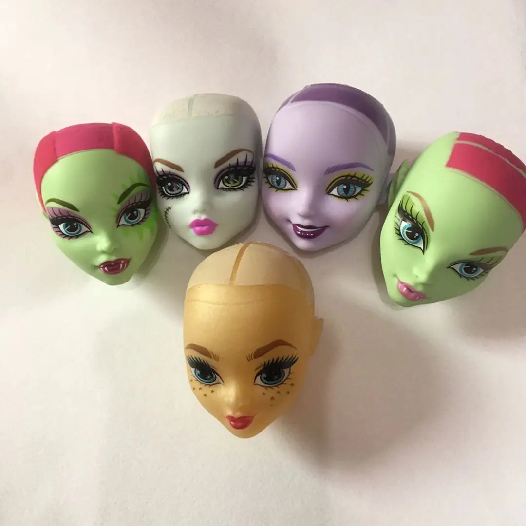 Monstering High Doll Toy Head No Hair Doll  Heads DIY Plants Hair Head Doll Bald Heads Original Rare Collection Head Toys Good Vibrations