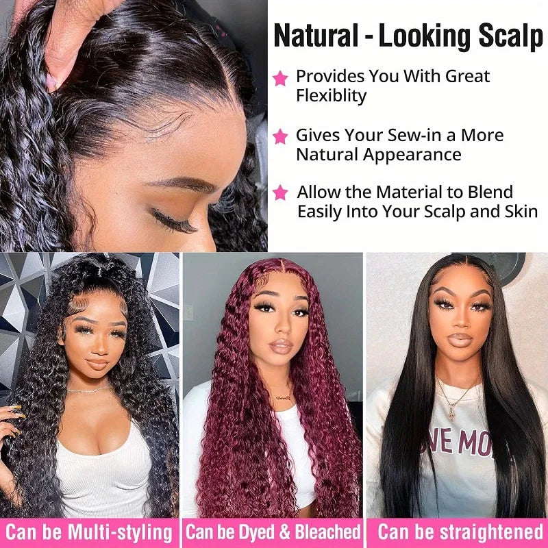 Raw Indian Hair Lace Front Wig,Human Hair Wig for Black Women, HD Lace Frontal Wig Natural Color With Baby Hair for Black Women Good Vibrations
