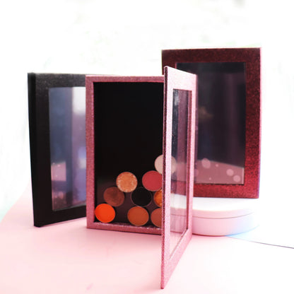 Wholesale Professional DIY Empty Magnetic Eyeshadow Palette Premium Makeup Pallette with Glitter for Eye Shadow Powder Good Vibrations