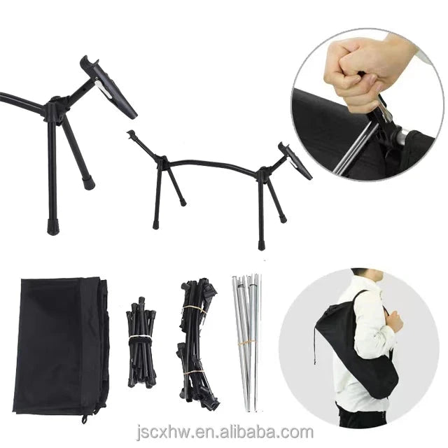 Original Ready to Ship Folding Camping/Office Break/Room Bed 1000D Oxford Fabric with 7075 Aluminum Tube LOW MOQ  Order Good Vibrations