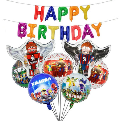 Wholesale Robot Party Balloon Decorations for Baby Shower and Children's Birthday Aluminum Film Digital Set for Mother's Day Good Vibrations