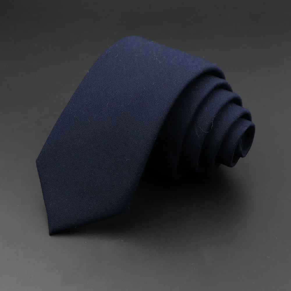 Mens Ties 6cm Classic Cotton Handmade Skinny Grey Plaid Neckties Striped Narrow Collar Slim Cashmere Casual Tie Accessories Gift Good Vibrations