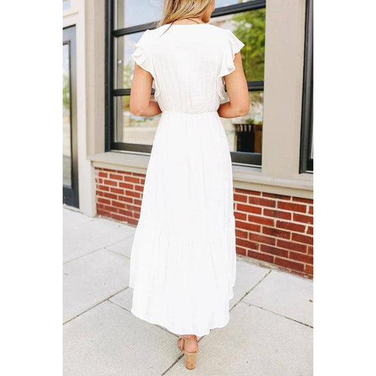 TD Modern Women Outfits Own Design Office Lady Style Crocheted High Low Knee-Length Dress for Any Season for Picnics Days Out Good Vibrations
