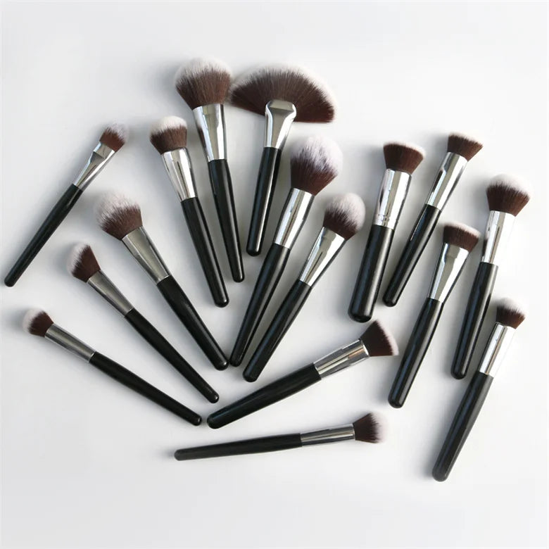 ZNY Professional 5-40 Pcs Black Wholesale Makeup Brushes Set Powder Foundation Highlight Eyebrow Eye Shadow Brushes Makeup Good Vibrations