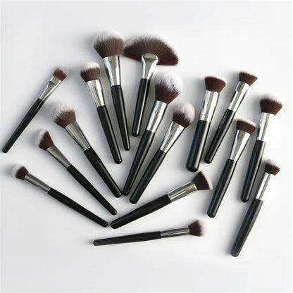 ZNY Professional 5-40 Pcs Black Wholesale Makeup Brushes Set Powder Foundation Highlight Eyebrow Eye Shadow Brushes Makeup Good Vibrations