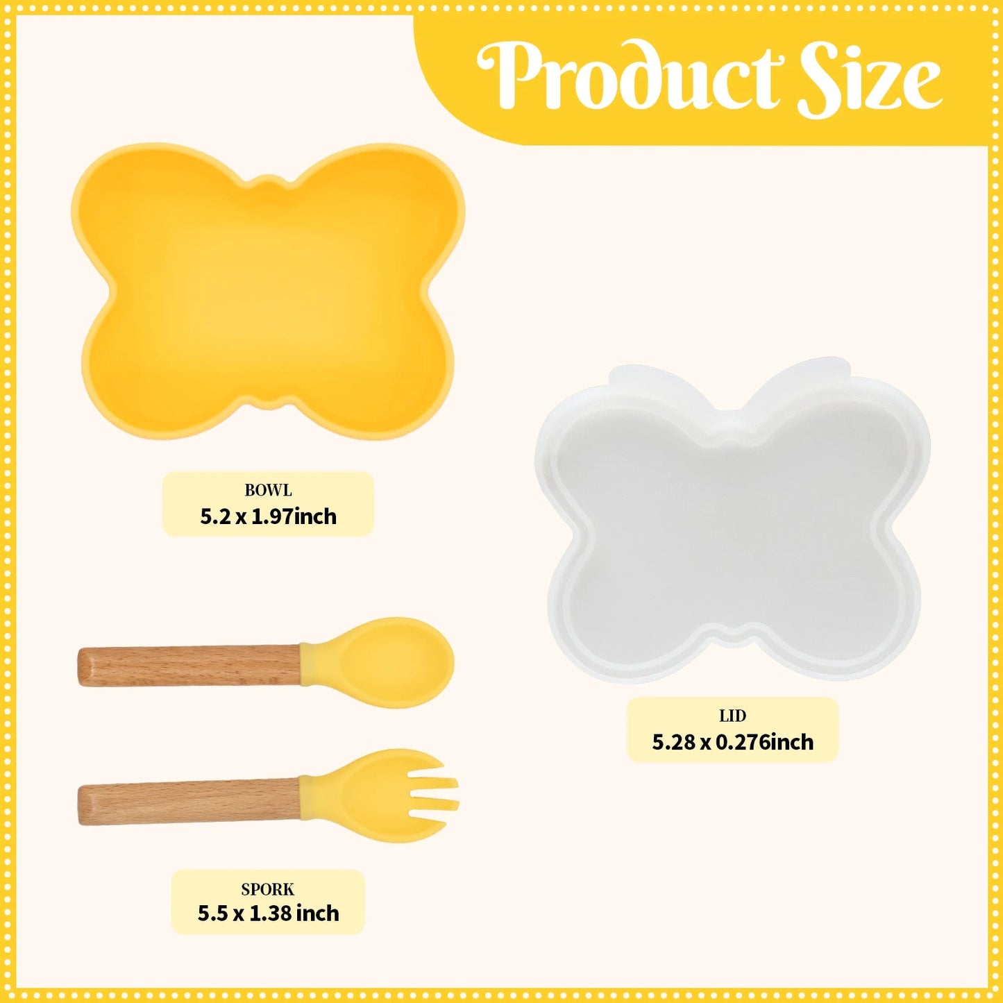 Baby Meal Plate, Baby Suction Cup Silicone Bowl, Children's Complementary Food Plate, Baby Meal Plate, Grid Plate Good Vibrations