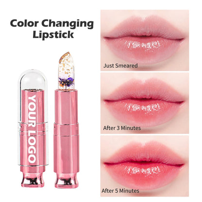 Transparent Long Lasting Moisturizing Flower Lip Stick Lip Care Makeup Cosmetic Jelly Lipsticks Lip Balm Good Vibrations