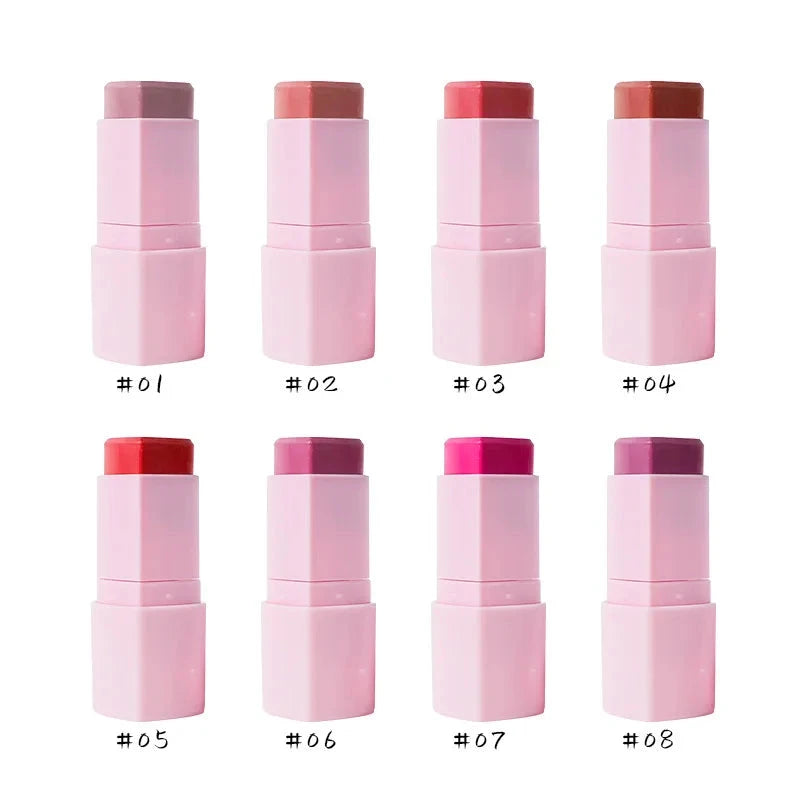 Custom LOGO hot sale heart-shaped rouge stick blush stick lipstick natural colour correction stick lipstick blusher Good Vibrations